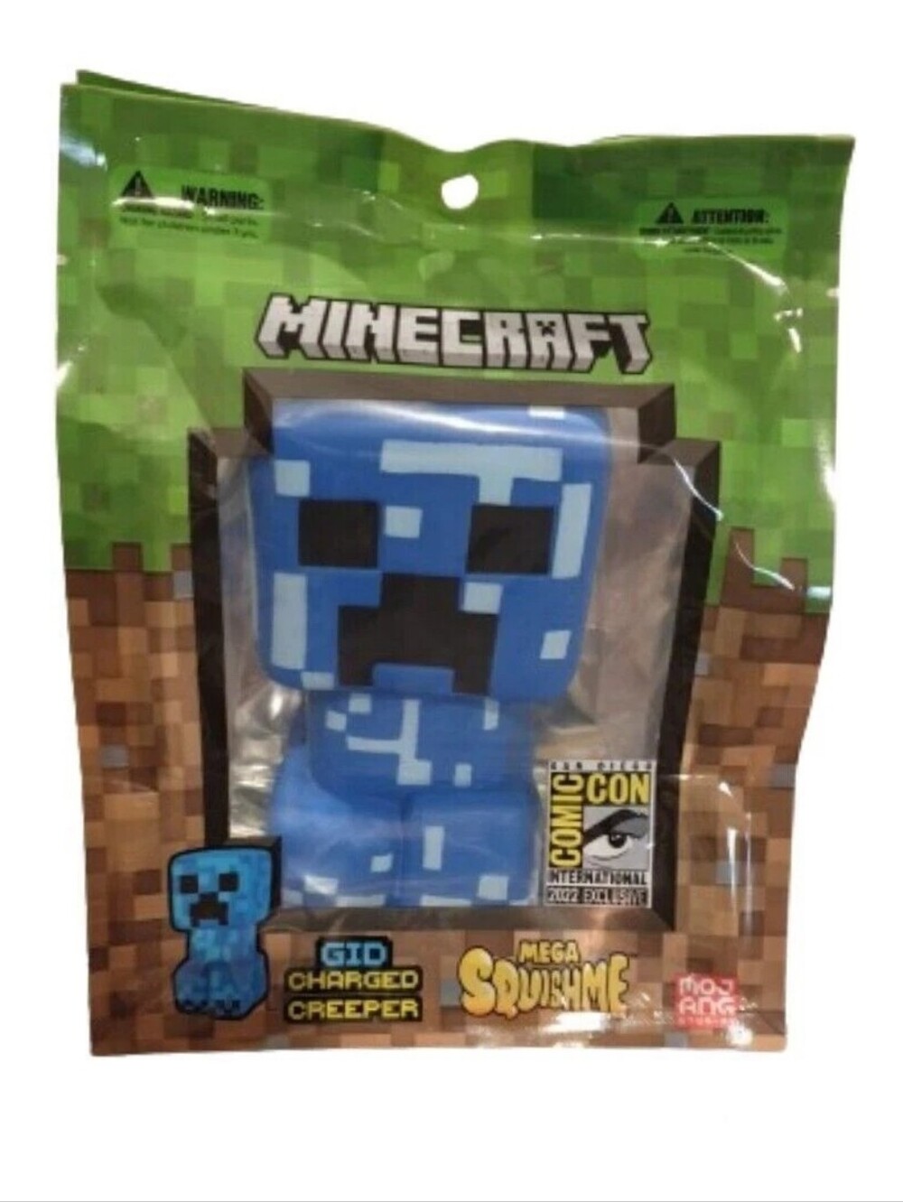 Minecraft Mega Squishme ComicCon Exclusive GID Charged Creeper LIMITED EDITION
